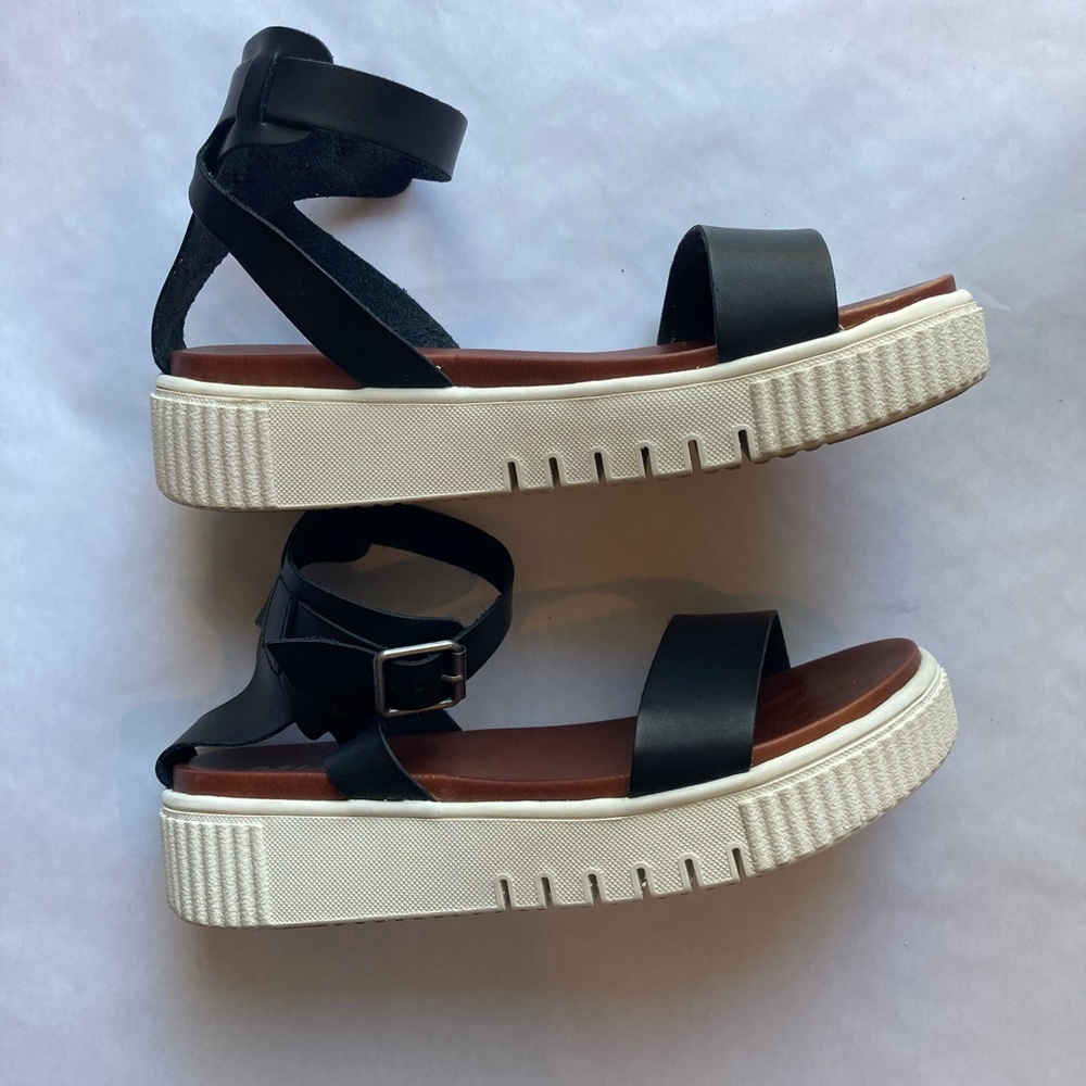 MIA Lunna Wedge Faux Leather Ankle Strap Flatform Comfort Sandal - Picture 5 of 7